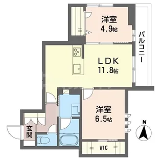 THE SENSE【2階】の間取り
