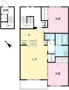 仮称)Novガーデンハウス谷田部 FG棟【2階】の間取り