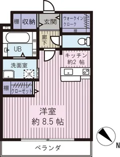 スマイル稲毛海岸【2階】の間取り