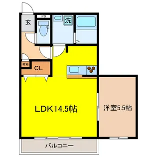 パレス・ド・ルミーネ【2階】の間取り