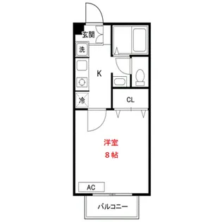 東京都大田区山王2【アパート】の間取り