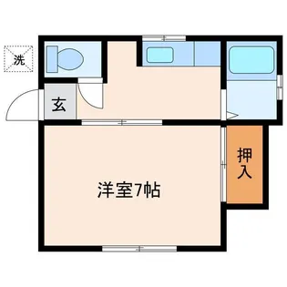 アパートメントハウスI【2階】の間取り
