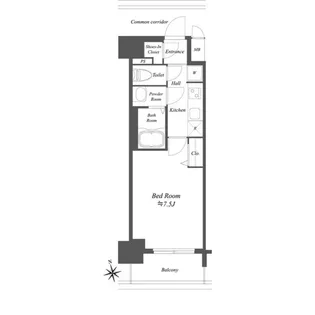 プレサンスブルーム浅草【7階】の間取り