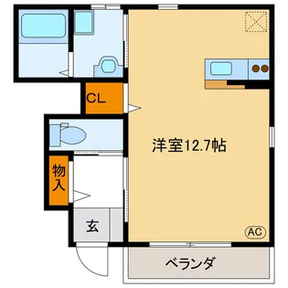 岐阜県岐阜市琴塚3【アパート】の間取り