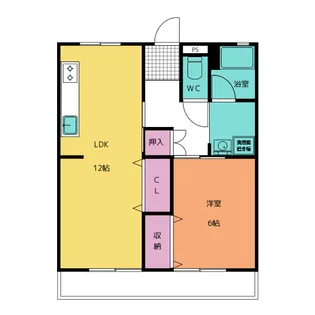 レジデンス美須々【2階】の間取り