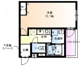 大阪府大阪市東住吉区西今川1【アパート】の間取り
