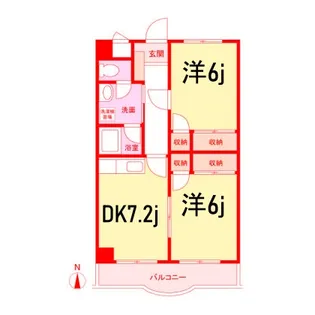 プラザ丸山【3階】の間取り