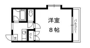 メゾンドラディ【1階】の間取り