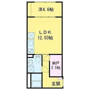 東京都中野区松が丘1【マンション】の間取り