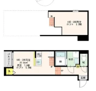 アヴェルタージュみずほ【2階】の間取り