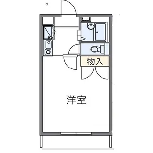 レオパレス中島【1階】の間取り
