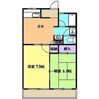 セムイハイツ【2階】の間取り