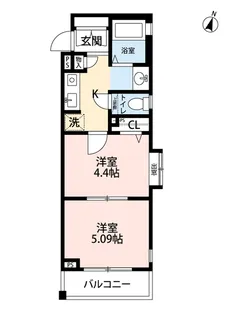 クレメント白金JP【1階】の間取り