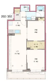 グリシーナ【3階】の間取り