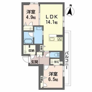シェール・クール【2階】の間取り