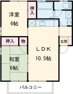 ハイブリッジ・セジュール【2階】の間取り