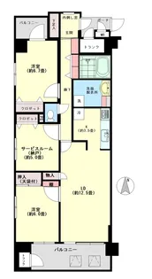 セザール横浜関内【4階】の間取り