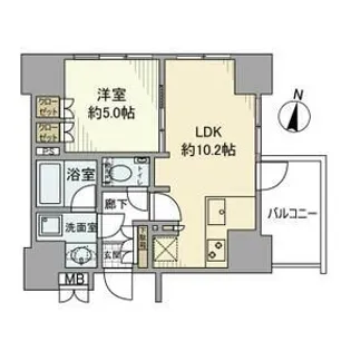 プレミスト大宮Terminal Marks【14階】の間取り