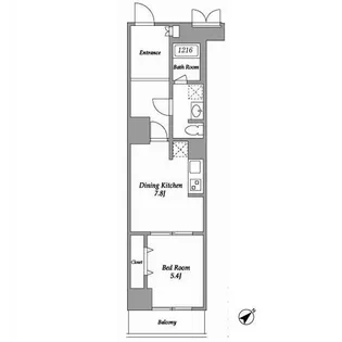 東京都新宿区新宿6【マンション】の間取り