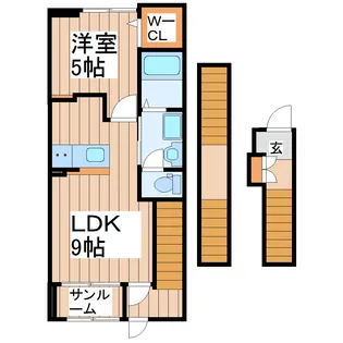 アゼイリア ヒル【3階】の間取り