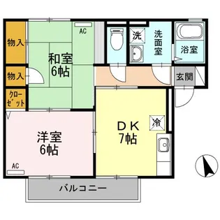 パストラル米原 A棟【2階】の間取り