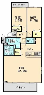 アビーロードI【2階】の間取り