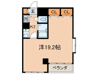ダイナコ-トヒルズ折尾【2階】の間取り
