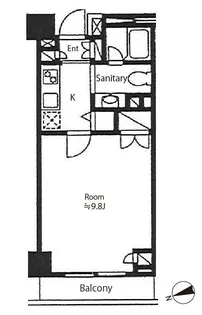 カスタリア戸越駅前【4階】の間取り