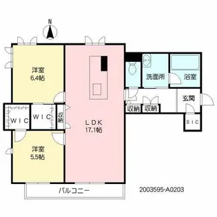 ラ・フェリーチェ・カーサ【2階】の間取り