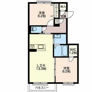 シェリー【1階】の間取り