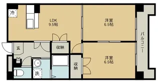 リリーマンション1号館【2階】の間取り