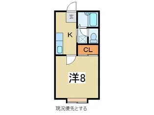 山形県米沢市泉町2【アパート】の間取り