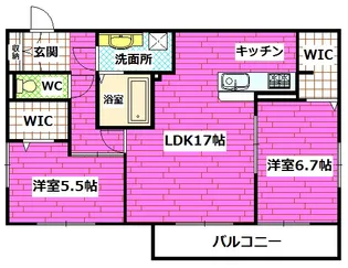 セジュール桃山【3階】の間取り