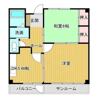 サンポート八日町【2階】の間取り