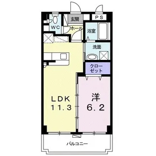 プラシード サニー【1階】の間取り