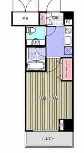 HF愛宕橋レジデンス【6階】の間取り