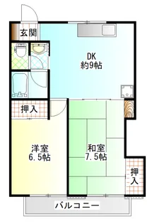 ローズガーデンA【2階】の間取り