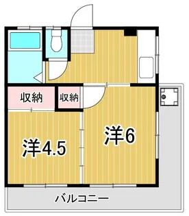サンハイツ堀切【2階】の間取り
