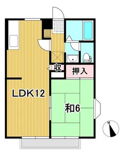 メゾンシャルマン【2階】の間取り