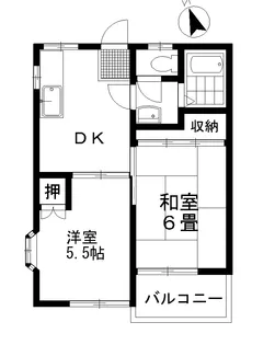 YOUハイツ【1階】の間取り