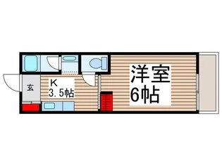 ウタシア・ダ-ツ松風【1階】の間取り