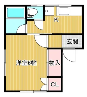 メゾンカワサキ【1階】の間取り