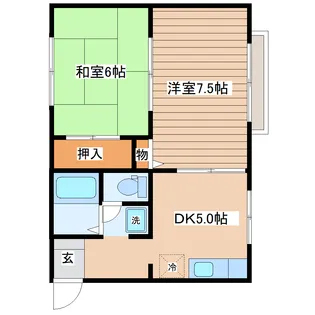 セゾンハイム【1階】の間取り
