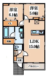 ガーデンレジデンシャル【1階】の間取り