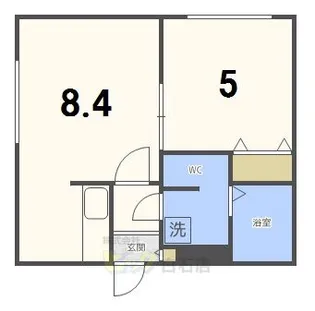ブランノワール東札幌【4階】の間取り