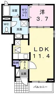 マーベラス【1階】の間取り