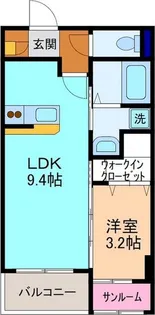 ミモザR-1【2階】の間取り