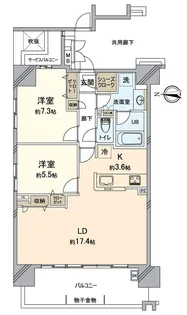 ポレスター中山下【11階】の間取り
