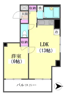 ラ・メゾン・ド3622【3階】の間取り