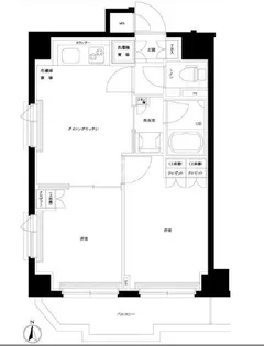 ルーブル両国弐番館【3階】の間取り
